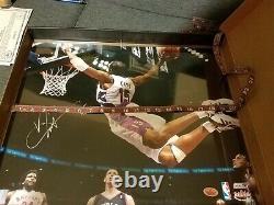 Vince Carter Autographed 16x20 Photo Man Can Fly Fleer Authenticated with COA Auto