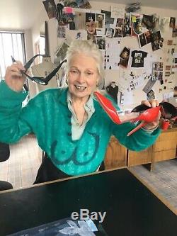 Vivienne Westwood Signed Red High Heels Shoes with Exact Photo Proof. Authentic