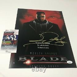 Wesley Snipes hand signed 11x14 Blade Photo with JSA authenticated COA D