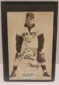 Willie Mays signed 4x8 autographed picture photo authentic signature auto