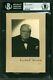 Winston Churchill Authentic Signed Mounted 4.5x6.75 Photo Bas Slabbed