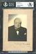 Winston Churchill Authentic Signed Mounted 5x7 Photo Auto Graded 10! Bas Slabbed