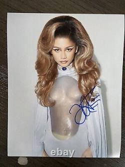 Zendaya Challengers Signed 8x10 Photo Authentic Letter Of Authenticity COA