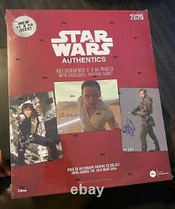 2020 Topps Star Wars Authentics Autographes Scellés Hobby Box 11x14 Photo Signée