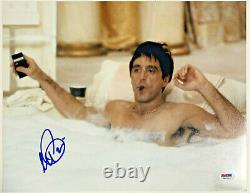 Al Pacino Authentic Signé 11x14 Scarface Photo Bath Tub Psa/dna Itp Autograph