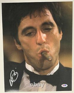 Al Pacino Authentic Signé 11x14 Scarface Photo Cigar Psa/dna Itp Autograph