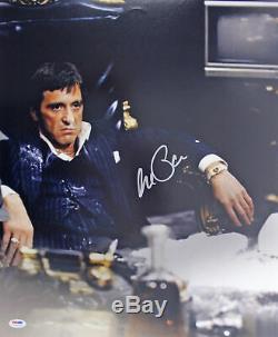 Al Pacino Scarface Authentique Signé 16x20 Photo Le Monde Est Le Vôtre Psa / Adn Itp