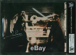 Alec Guinness Et David Prowse Star Wars Authentique Signé 8x10 Photo Bas Slabbed