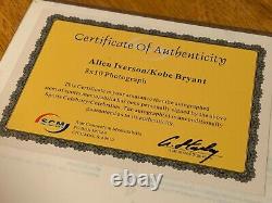 Allen Iverson & Kobe Bryant Signed Photo (8x10) Avec Certificat D’authenticité