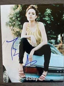 Angelina Jolie Tomb Raider : Photo signée 8x10 avec lettre d'authenticité authentique.