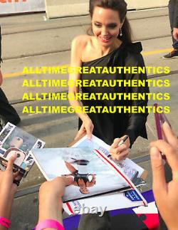 Angeline Jolie Sexe Actres Signés Authentique 8x10 Photo 5 Prof Beckett Coa Bas