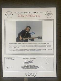 Angus Young Ac/dc Signé Photo Réelle Authentique Lettre D'authenticité Coa