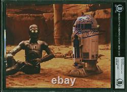 Anthony Daniels & Kenny Baker Star Wars Authentic Signé 8x10 Photo Bas Slabbed