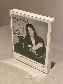 Authentique Autographié Michael Jackson Photo (pour 1992 Donné Auction Charity)