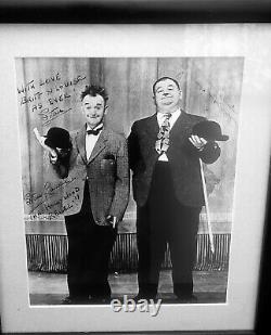 Authentique Laurel & Hardy Photo Signée/autographiée! Non Certifié