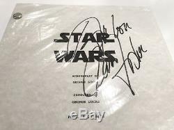 Authentique Star Wars Episode IV Script Signé Par Carrie Fisher Mint