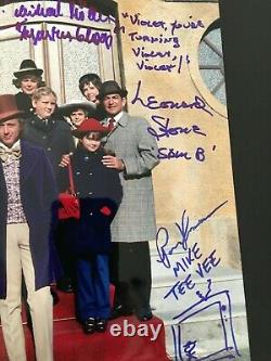 Authentique Willy Wonka Cast Signé 11x14 Photo Pas Psa Beckett Autograph + Coa