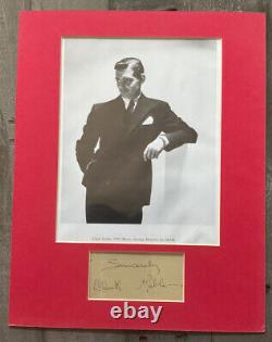 Autographié Clark Gable Unframed Photo Album Page Authentifiée