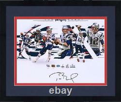 Autographié Tom Brady Patriots 16x20 Photo Fanatics Authentic Coa Item#9369609