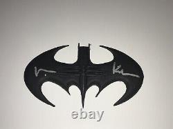 Batman Forever Val Kilmer Signé Prop Batarang Arme Rare Authentique + Photo Coa