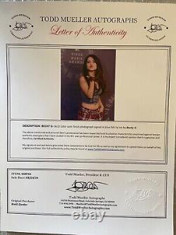 Becky G Rebbeca Gomez Photo signée 8x10 Lettre d'authenticité authentique COA