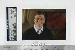 Bill Gates Signé Photo Autograph Authentique Coa De Psa Sealed / Slabbed