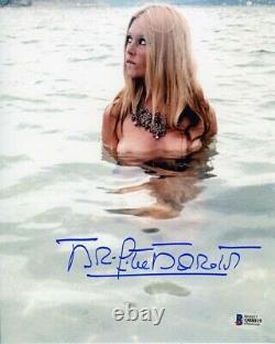 Brigitte Bardot Hot Autographié Signé 8x10 Photo Beckett Authentique Bas Coa