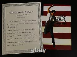 Bruce Springsteen Autographié 8x10 Photo, Signé À La Main, Authentique, Le Patron, Coa