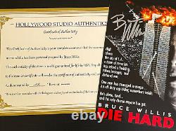 Bruce Willis a signé une photo autographiée de 8x10, authentique, Die Hard, COA