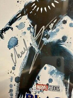 Chadwick Boseman (black Panther) Autographié Signé 8x10 Photo Authentique Coa