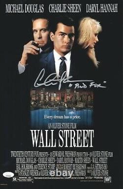 Charlie Heen Signé Wall Street 11x17 Photo Authentic Autograph Jsa Coa Cert