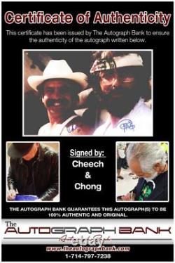 Cheech & Chong authentique photo dédicacée de célébrité 10x15 avec certificat d'authenticité Y1