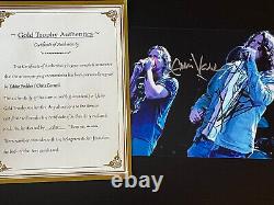 Chris Cornell et Eddie Vedder, photo autographiée 8x10, signée, authentique, COA