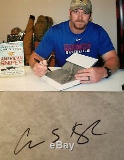 Chris Kyle L'american Sniper Signé Autographié Livre Psa / Dna Authentique + Photo