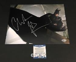Christian Bale Signé 11x14 Photo'batman' Authentic Autograph Bas Beckett Coa H