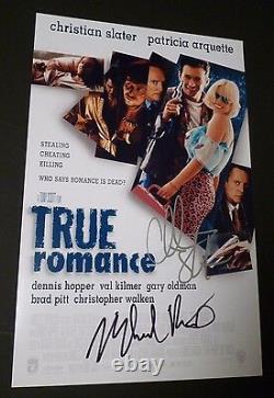 Christian Slater+1 Authentic Hand-signé True Romance 11x17 Photo (proof)