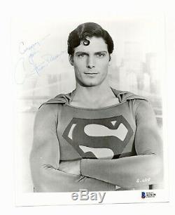 Christopher Reeve Superman Réel Signé Authentique Autograph Photo Beckett Coa Loa