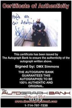 DMX Earl Simmons Authentique Signé Rap 8x10 Photo Withcertificate Autographed A0269