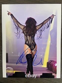 Demi Lovato Fesses Signées Photo Signée 8 x 10 Lettre d'Authenticité Authentique