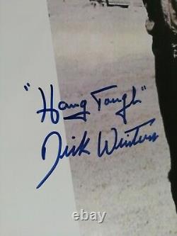 Dick Winters Band Of Brothers Main Photo Dédicacée Authentifié Ww2 101 Suspension Dans L'air
