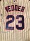 Eddie Vedder Pearl Jam Rock And Roll Hof Signé Chicago Cubs Authentique Jersey