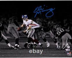 Eli Manning New York Giants Signé 11x14 Super Bowl XLII Escape Spotlight Photo