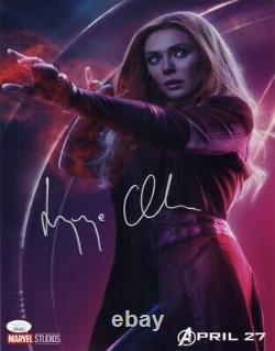Elizabeth Olsen Authentic Signé À La Main Wandavision Avengers 11x14 Photo Jsa Coa