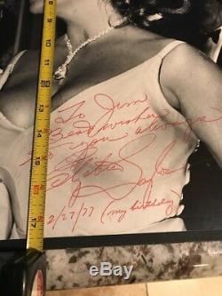 Elizabeth Taylor Photo Dédicacée Jsa Authentique Autograph Coa 14x17 Very Large