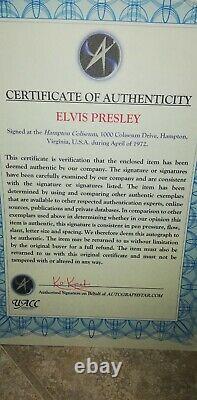 Elvis Presley Authentic Autographied Photo -framed -coa