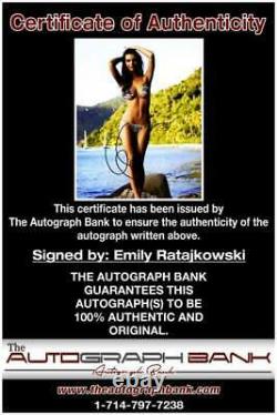 Emily Ratajkowski Authentique Signé Modèle 8x10 Photo Aveccert Autographié A