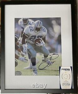 Emmitt Smith Signé Autographié Dallas Cowboys 8x10 Photo NFL Prova Authentic