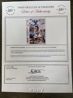Evel Knievel Cascadeur 8 X 10 Photo Signée Lettre d'Authenticité Authentique