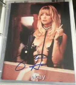 Goldie Hawn Rare Authentic Signé À La Main Autographié 8x10 Photo Avec Coa