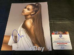 Grande Ariana Signe Autograph 8x10 Photo Thank U Suivant CD Gai Coa Authenticated